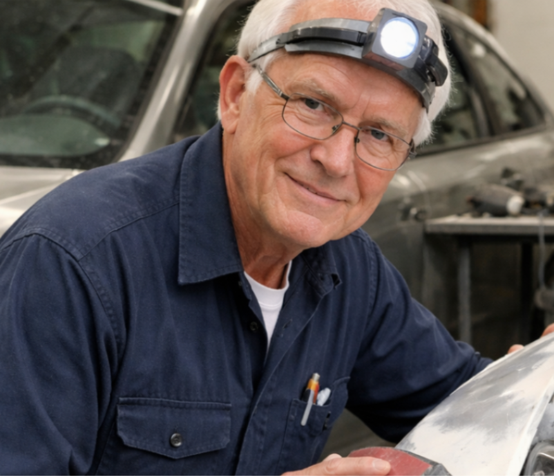 Autobody Mobile Doctor technician at work on Oahu